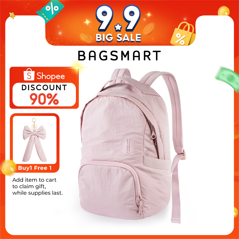 BAGSMART Fashion Backpack Women Travel Bagpack Casual Daypack 15.6 Inch College School Bag Unisex