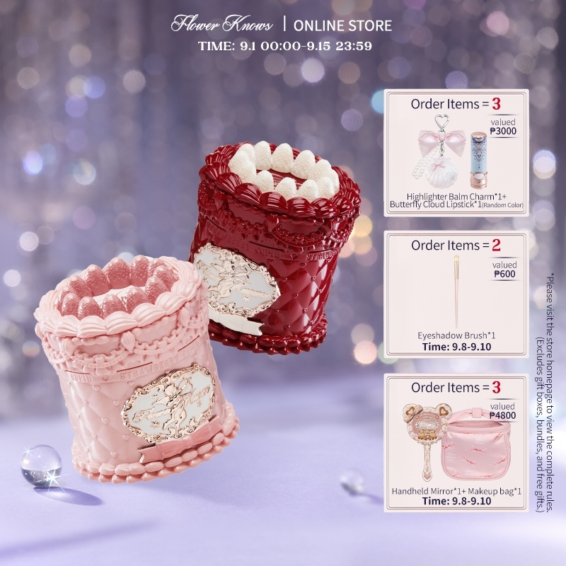 Flower Knows Strawberry Cupid Collection Cake Lip Cream Matte Lipstick Pilloey Soft Matte Lipstick L