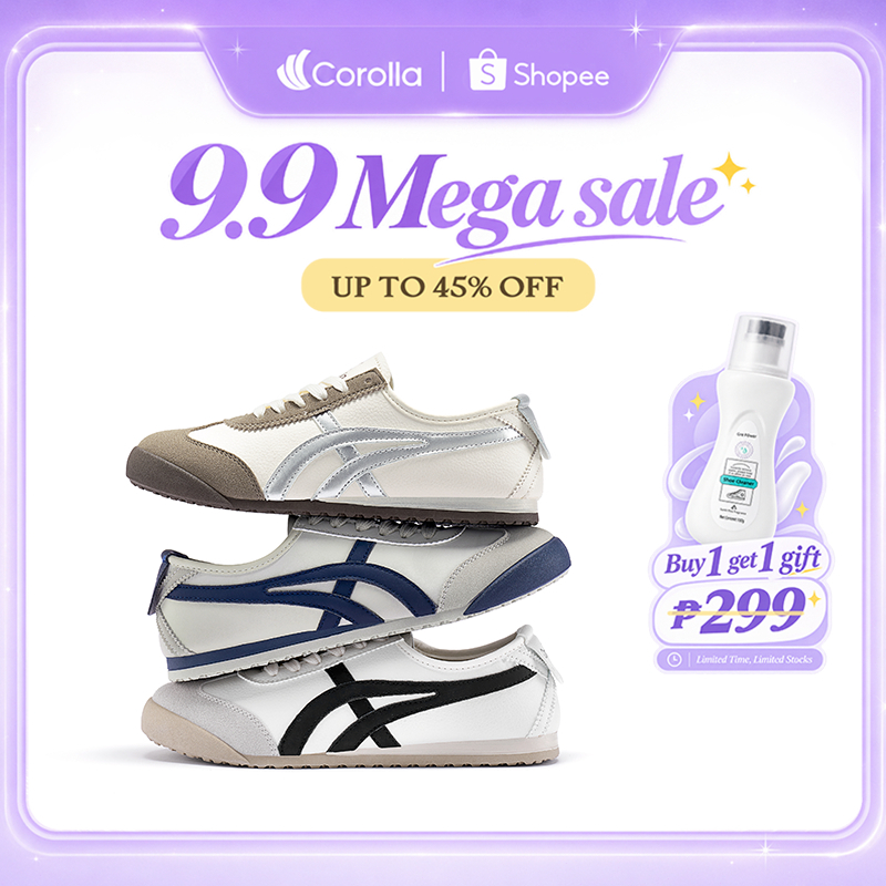 COROLLA Soft PU Material Lightweight korean sapatos Unisex White Rubber School shoes