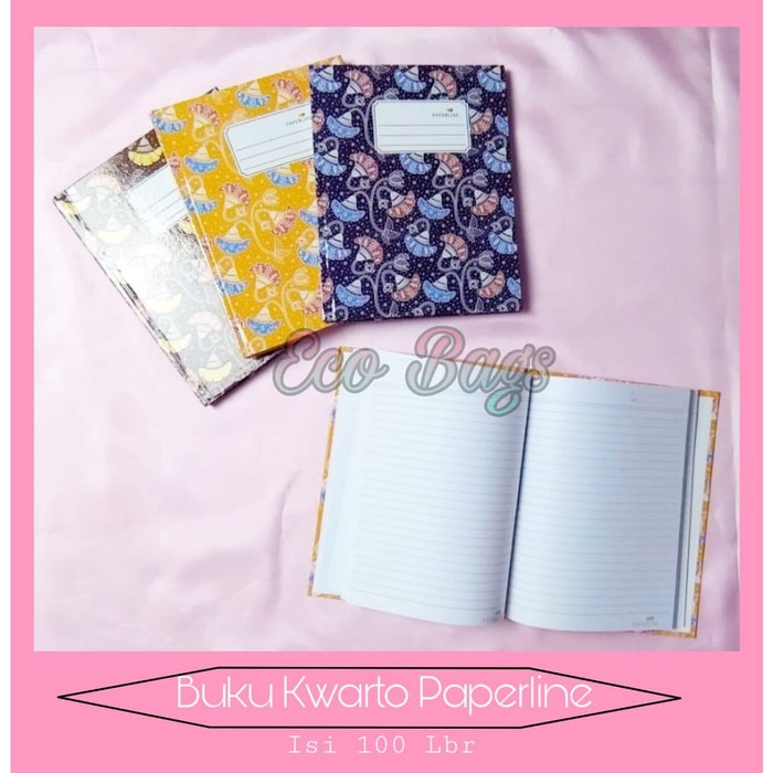 Paperline Kwarto Book 100 Sheets / Paperline Hard Cover Book | Shopee ...