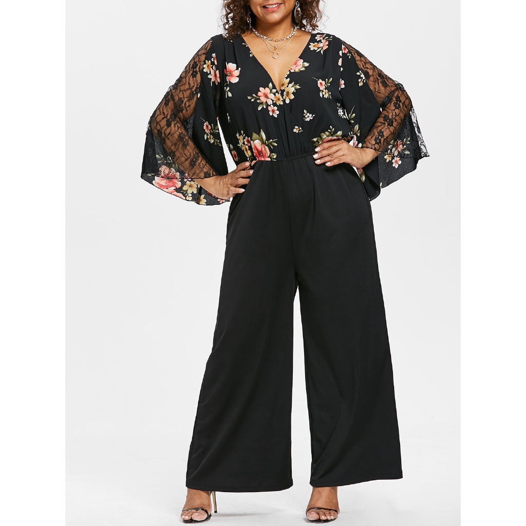 surplice jumpsuit