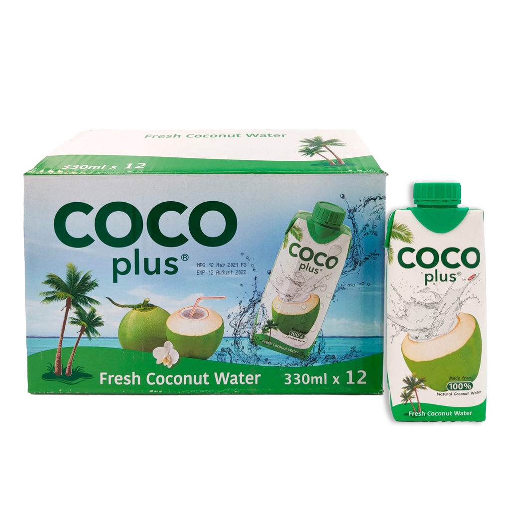 Coco Plus Fresh Coconut Water 12x330ml Shopee Singapore