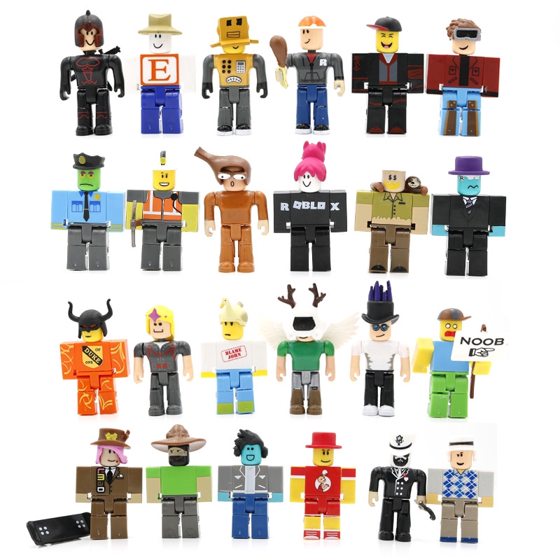 24pcsset Roblox Game Model Heroes Of Doll - ugly lego noob roblox