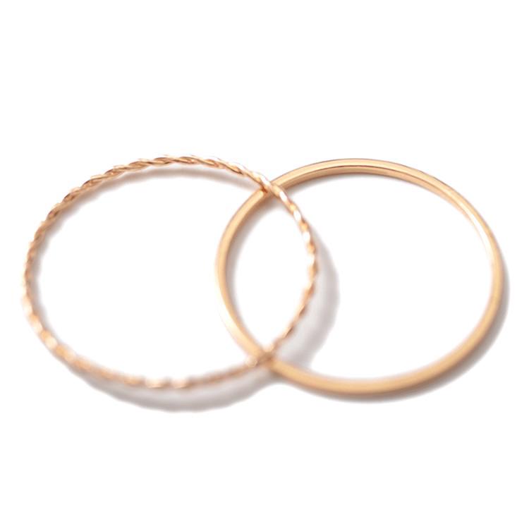 2 Sets of ring Simple Jewelry for Women Rings Accessories | Shopee ...