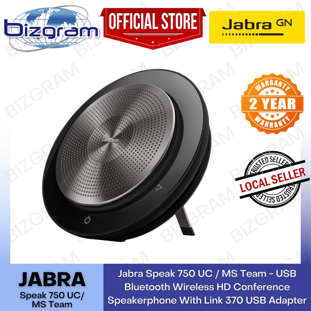 Jabra Speak 750 UC/MS Team - USB Bluetooth Wireless HD Conference ...