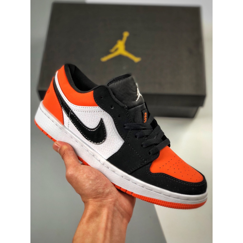 black orange sneakers