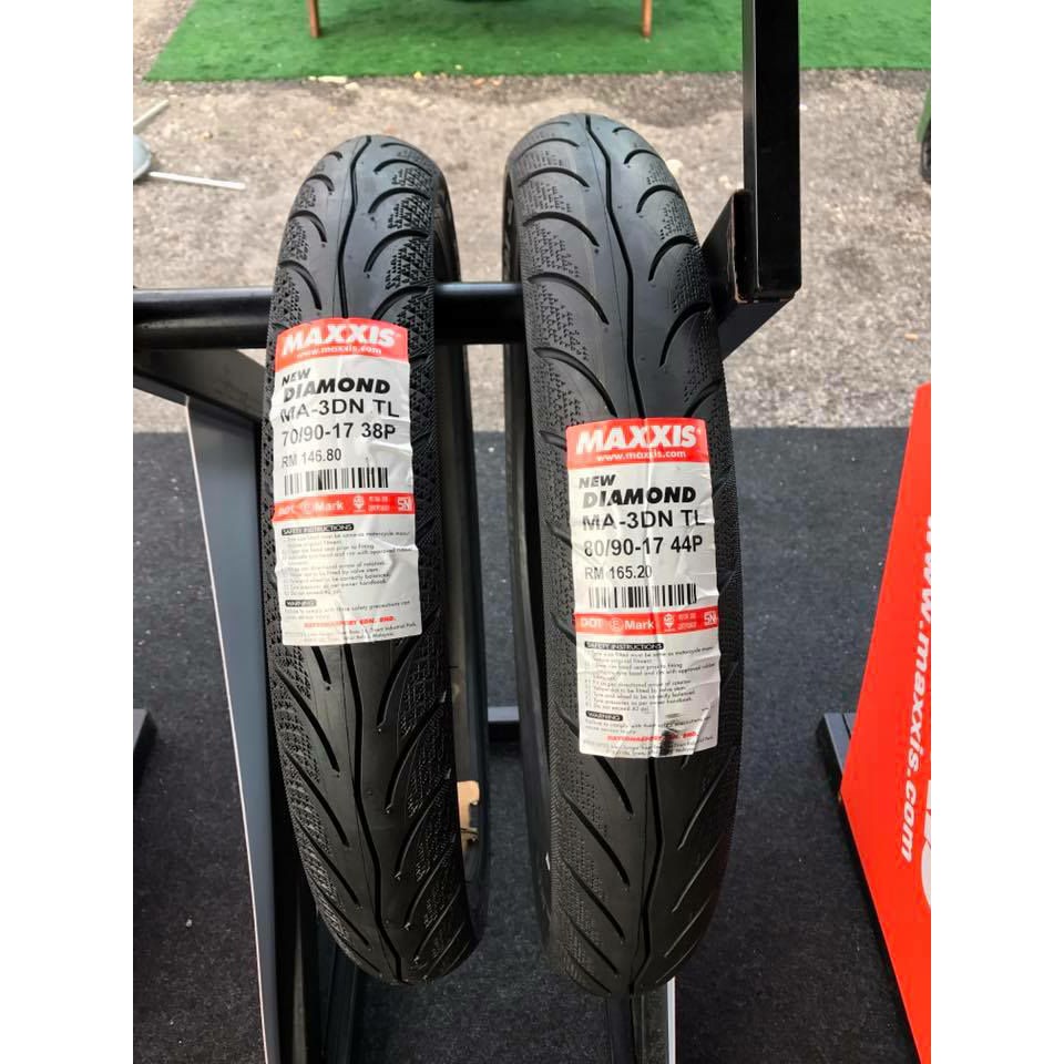 Shop Malaysia Tayar Tires Maxxis Maxis Diamond Bunga 3d New Tubeless 60 80 17 70 80 17 70 90 17 80 90 17 Shopee Singapore