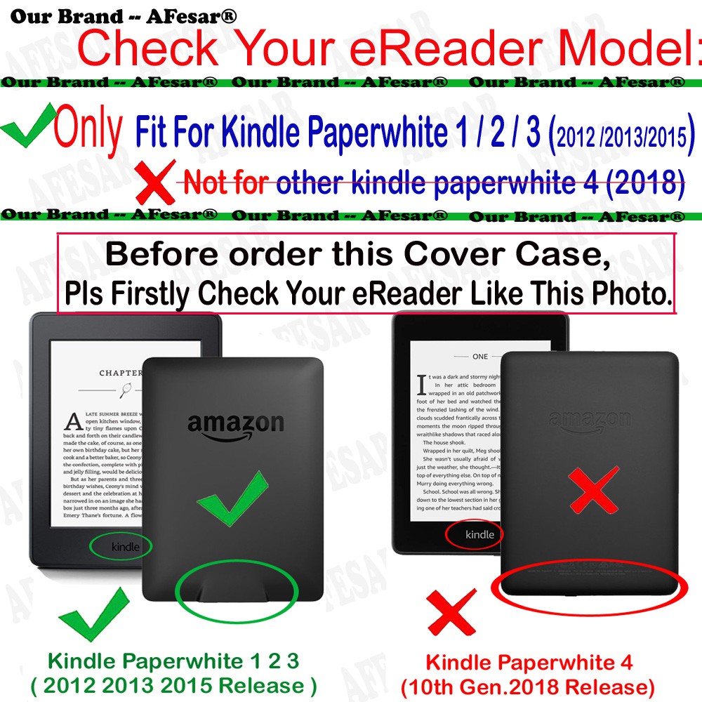 Amazion Kindle Paperwhite 1 2 3 Vintage Pu Leather Smart Flip Stand Cover Case Shopee Singapore