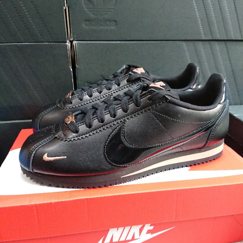 cortez nike black rose gold