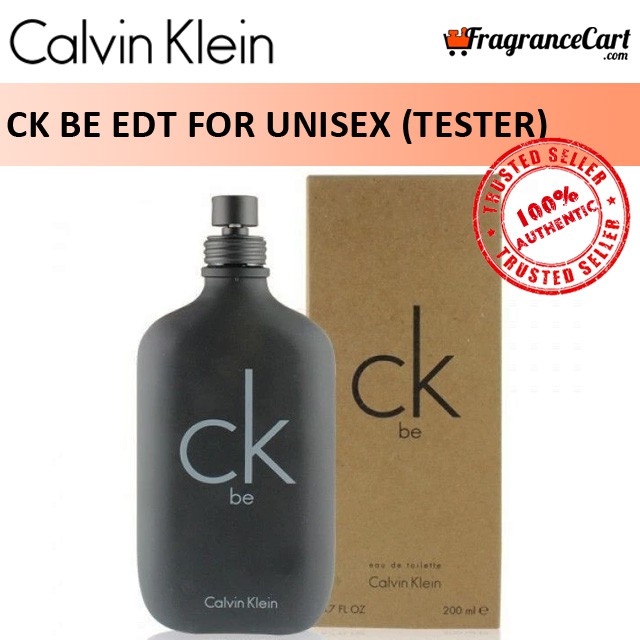 Geestelijk Literaire kunsten thermometer Calvin Klein cK Be EDT for Unisex Men Women (15ml/100ml/200ml/Tester) Eau  de Toilette Black [100% Authentic Perfume] | Shopee Singapore