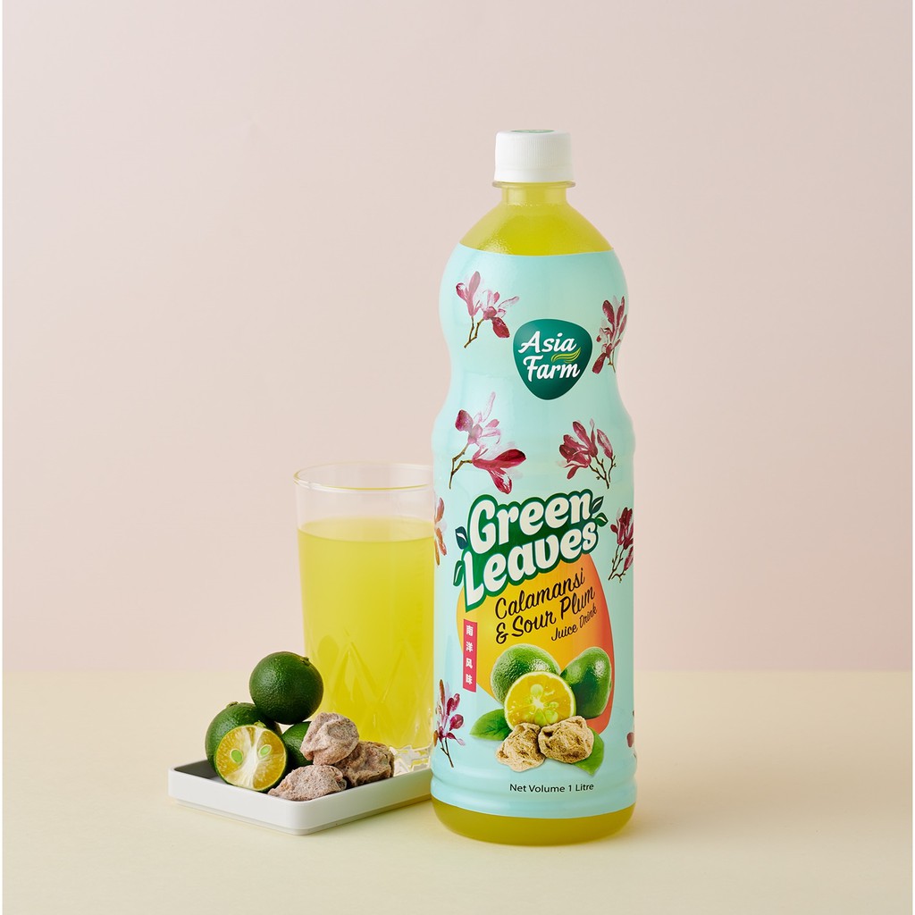 Asia Farm Green Leaves Calamansi Juice (1000ml x 12 Btls) Shopee