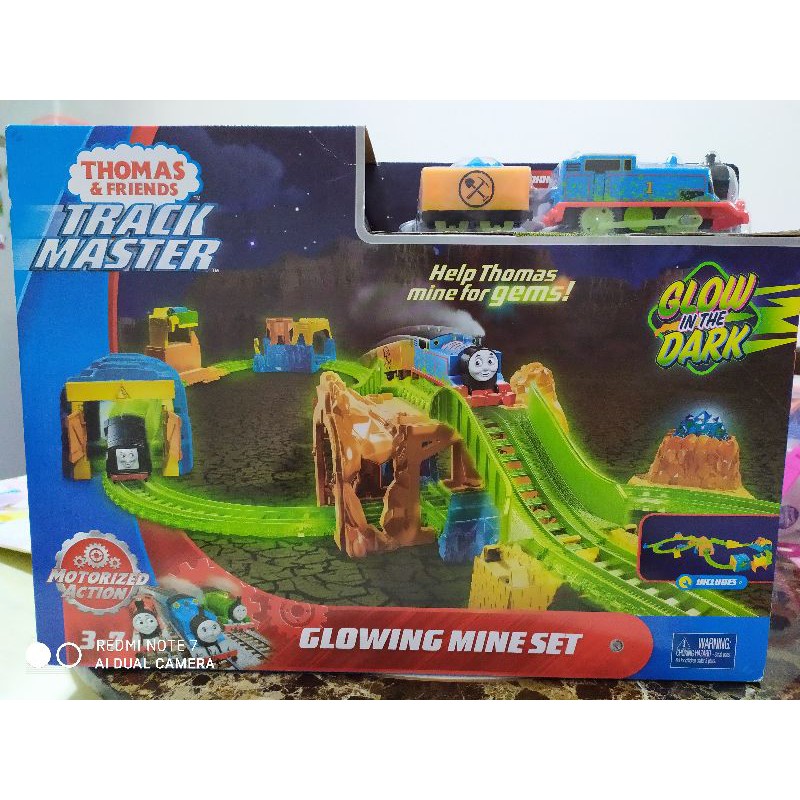 thomas trackmaster glowing mine set