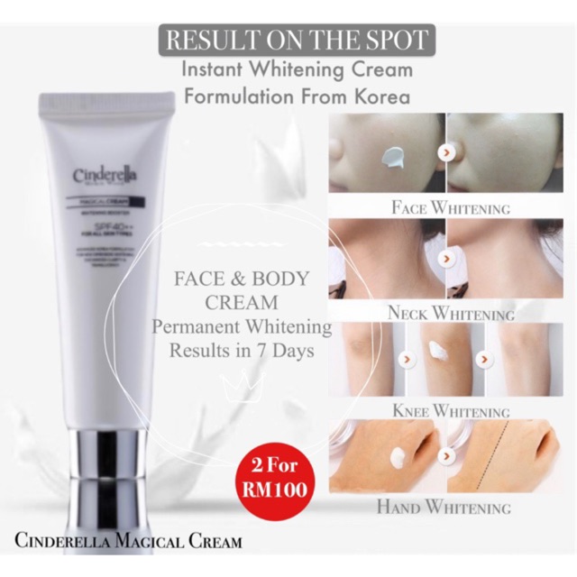 chemical free whitening cream