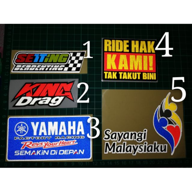 Shop Malaysia Sticker King Drag Yamaha Ride Rights Sayangi Malaysiaku Reflect Pantul Shopee Singapore