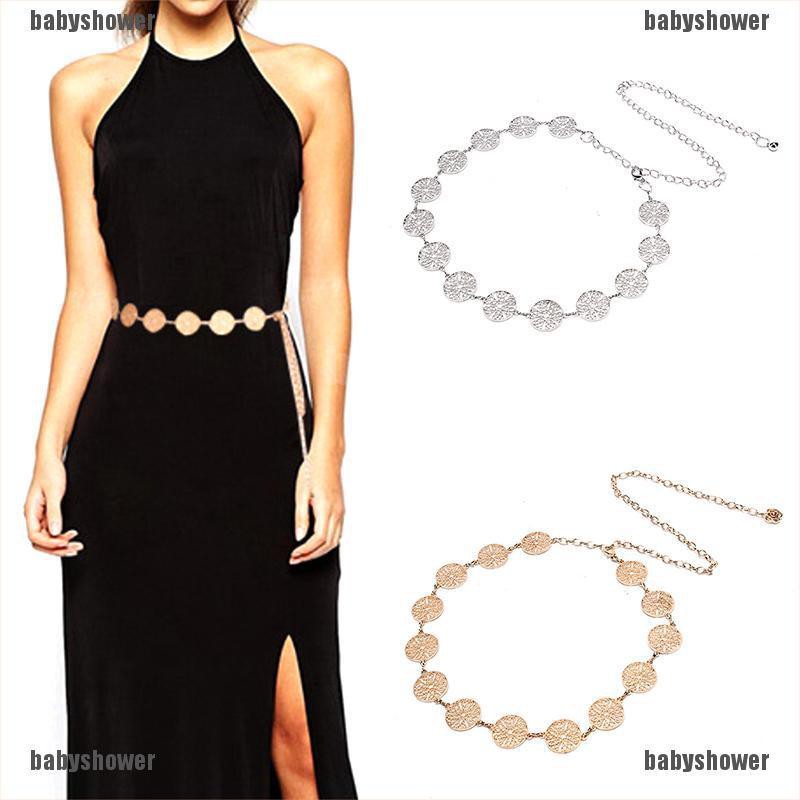 black dress with silver belt
