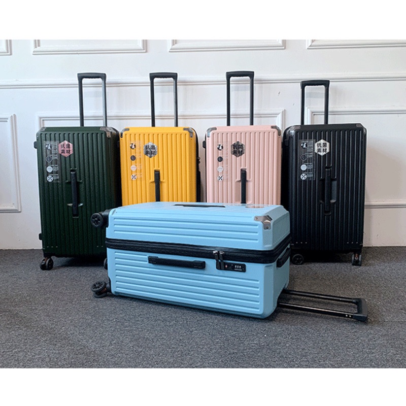 【Free Shipping】Suitcase Female 32 Inch Universal Wheel Suitcase 36 Inch Ultra Light Trolley Case Zipper Checked Leather Case