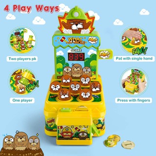 IMP HOUSE Whac-A-Mole Game With Two Hammers Family Game Kids Toys Interactive Toy #6