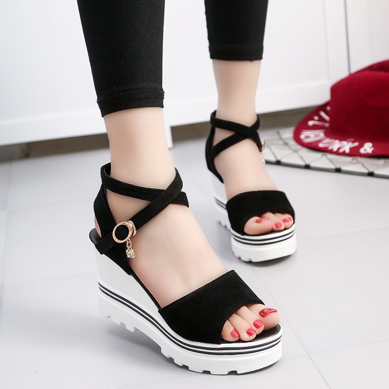 flat high sandals