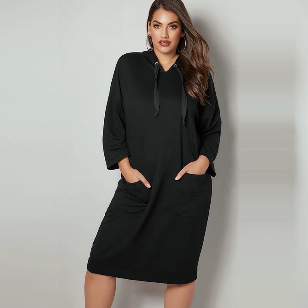 plus size hoodie dress