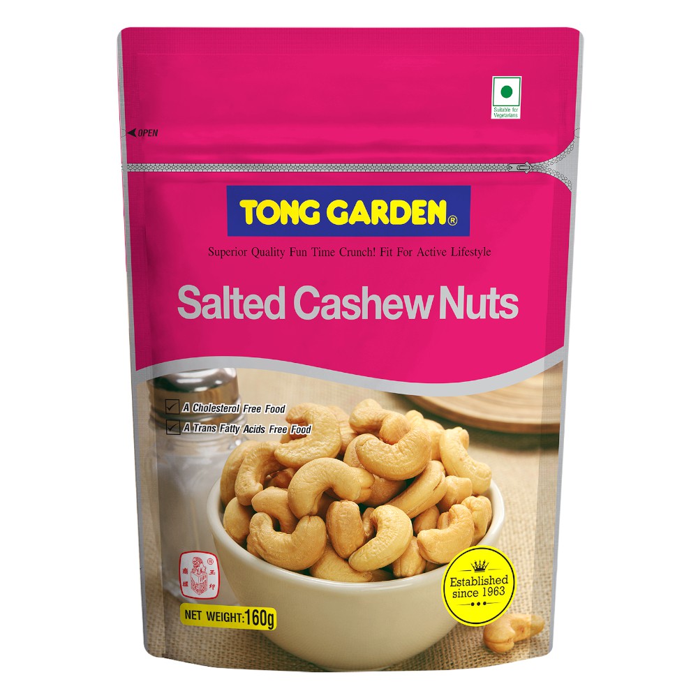 Tong Garden Salted Cashews Nuts 160g | Shopee Singapore