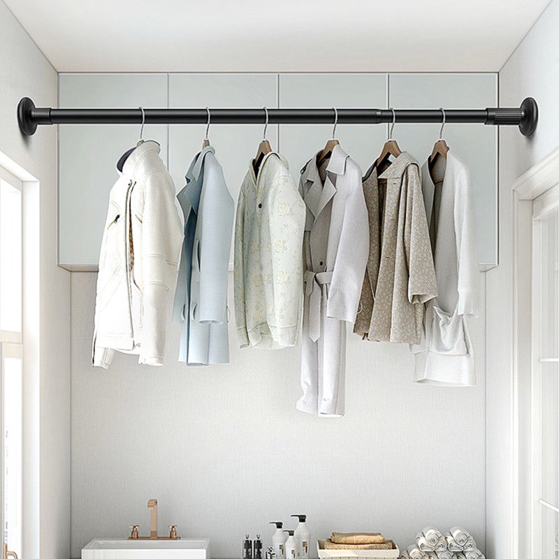 Punchfree telescopic rod Curtain rod Drying rack Shower curtain rod