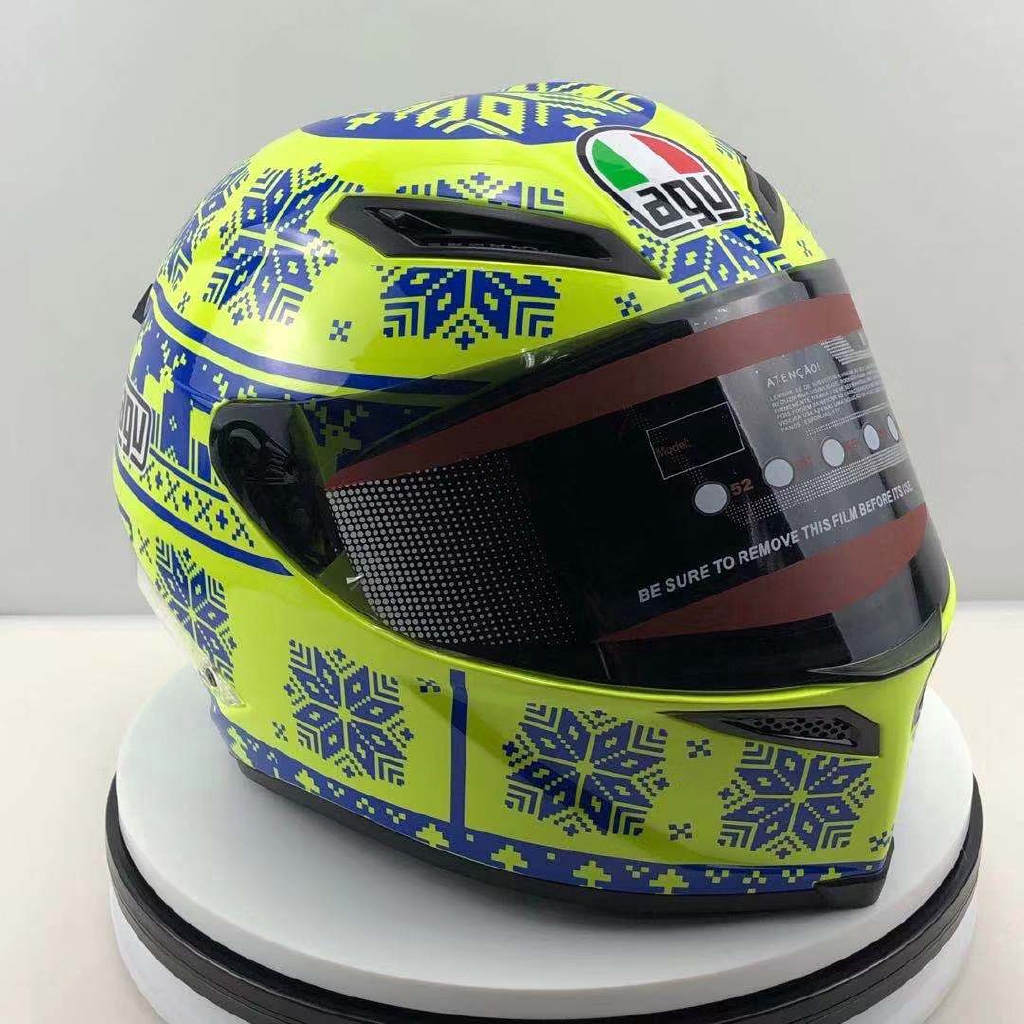 Dekking Planeet dikte 1:1 Full Face Helmet MOTO GP Racing Valentino Rossi Genuine VR46 Winter Test  Approval | Shopee Singapore