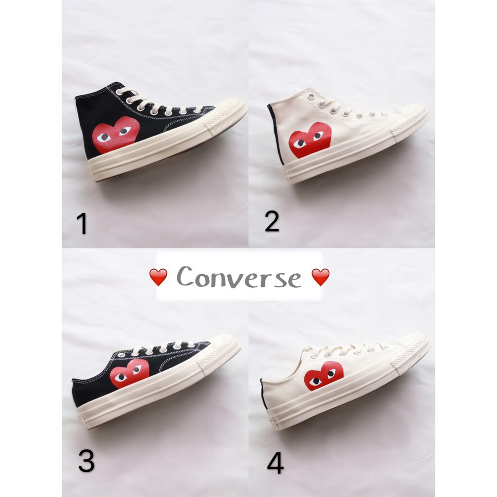 cdg canvas shoes