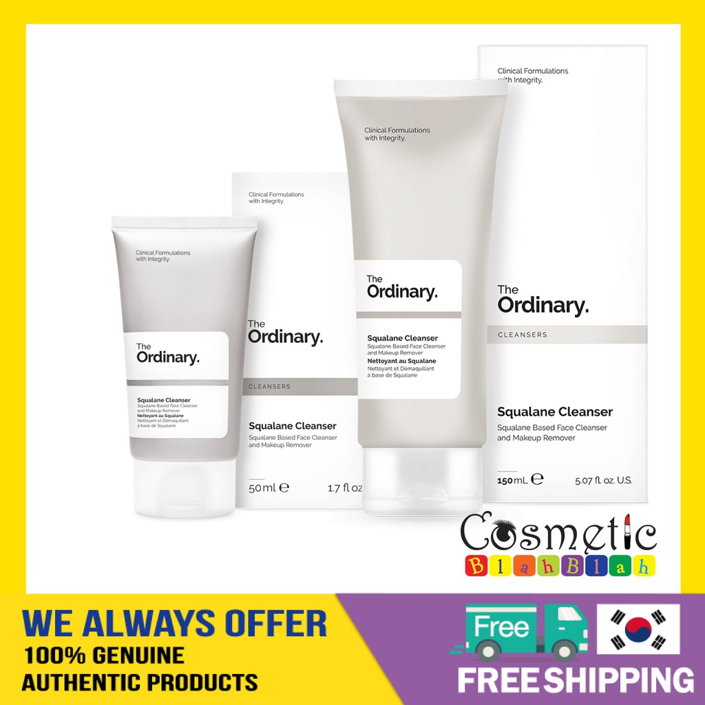 [BrandTHE ORDINARY] Squalane Cleanser 50ml / Big Size 150ml Shopee Singapore