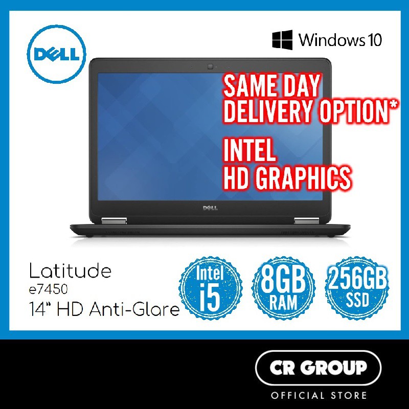 Dell Latitude E7450 Intel Core I5 8gb Ram 256gb Ssd Intel Hd Graphics Refurbished Shopee Singapore