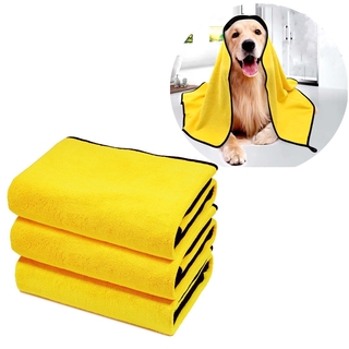 Dog Towel Dog Blanket for Dogs and Cats Upgraded Super Absorbent Pet Bath Towel Microfiber Quick Drying Non-Fading
