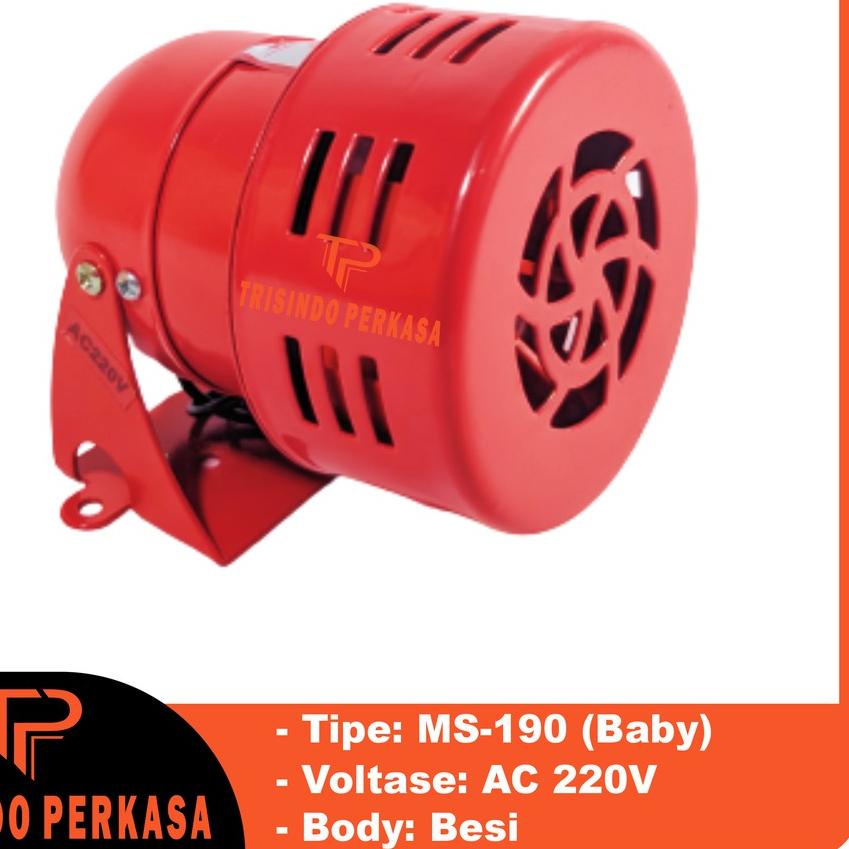 Pqd 079 Baby Mini Siren Siren Alarm Ms190 Ms 190 Ac 2v Motor Sound Fg26 Shopee Singapore