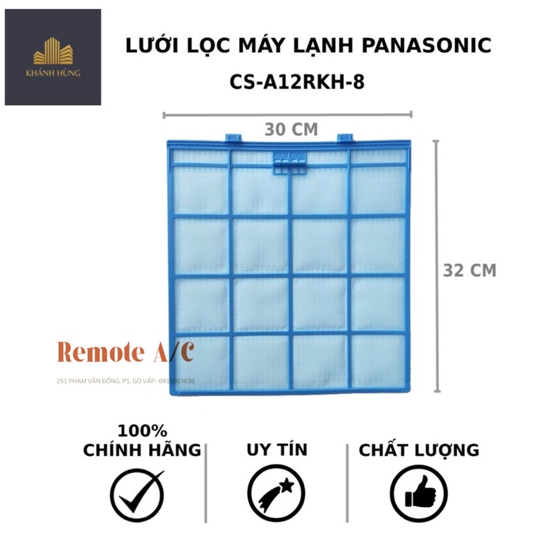 Panasonic Air Conditioning Filter Mesh (1 And 1.5 Horse Machine, 30cm x