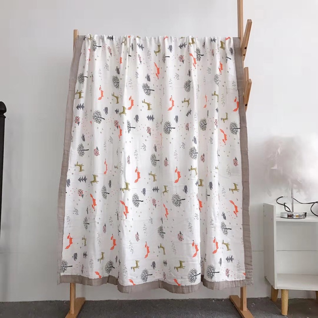 Muslin bamboo 4 layers blankets 120*150cm Shopee Singapore