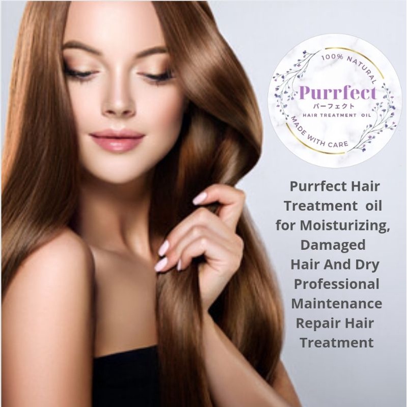 30 ml Purrfect Hair Treatment oil for Moisturizing, Damaged Hair And