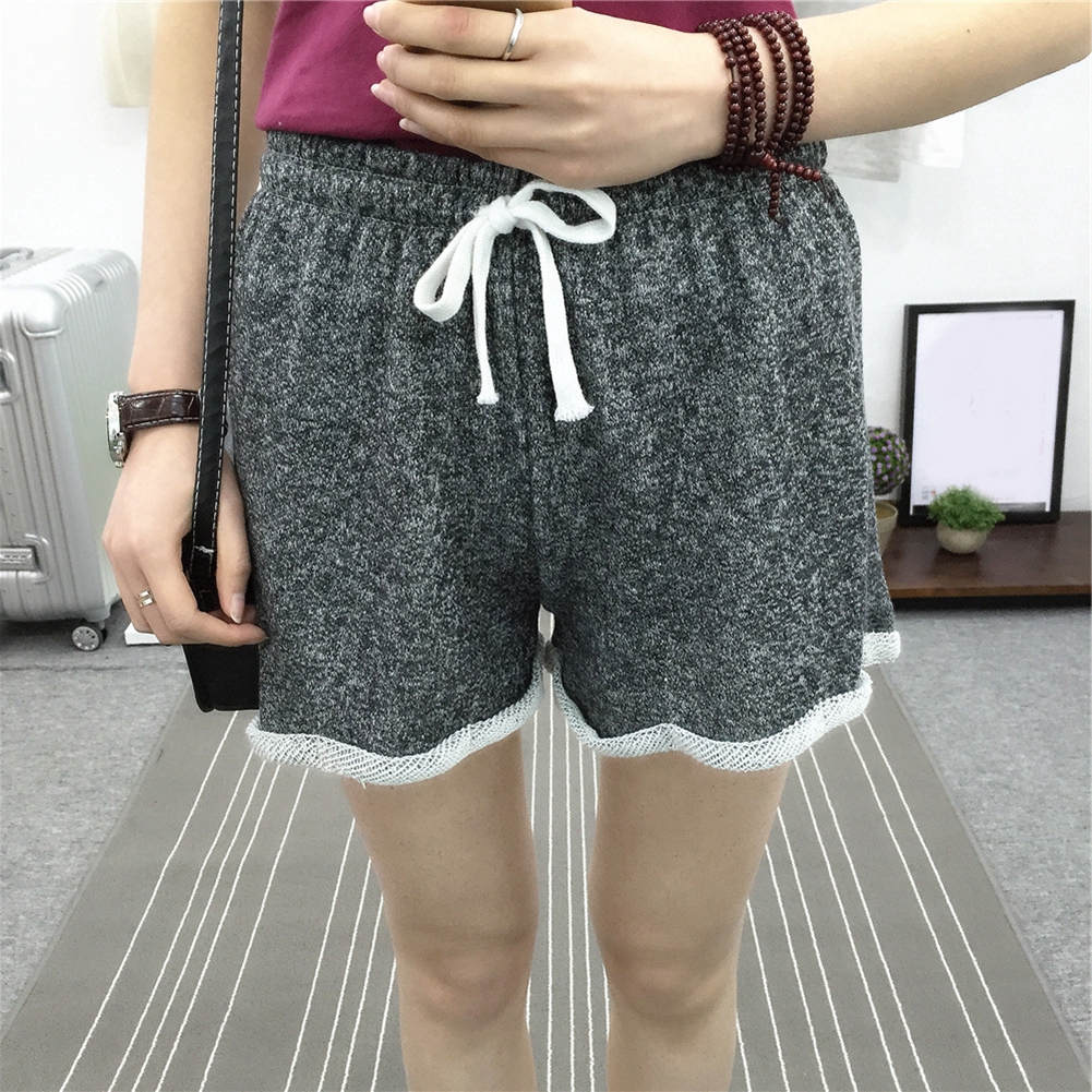 cotton shorts with elastic waistband