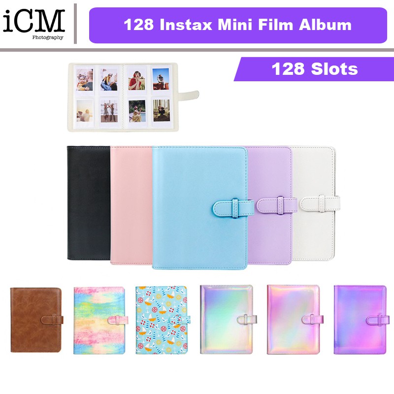 128 Pockets Instax Mini Film Photo Album for Fujifilm Instax Mini - Bubble  Store