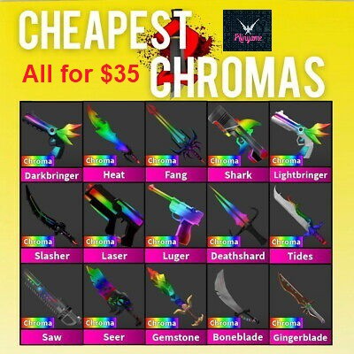 Mm2 Chroma Set Roblox Murder Mystery 2 Shopee Singapore