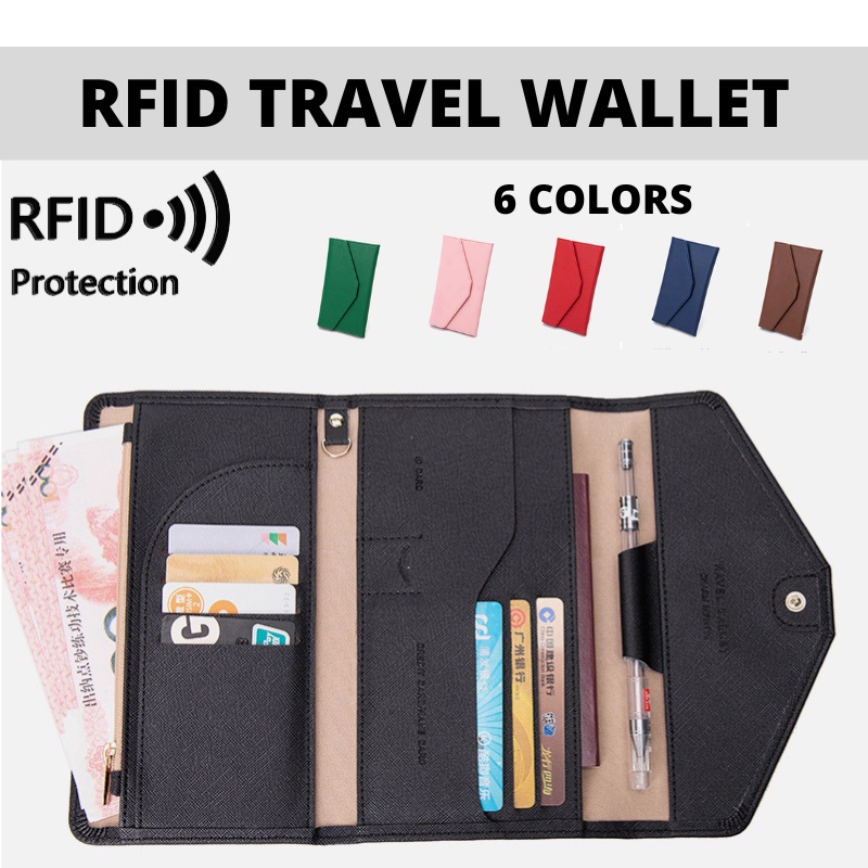 Bags & Purses Wallets & Money Clips Wallets Genuine Handmade leather travel passport wallet with multi funtion slots and personalise intials 