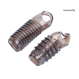 [ROC] Flexible Thread Penis Sleeve Extension Scrotum Ring Delay Ejaculation Sex Toy