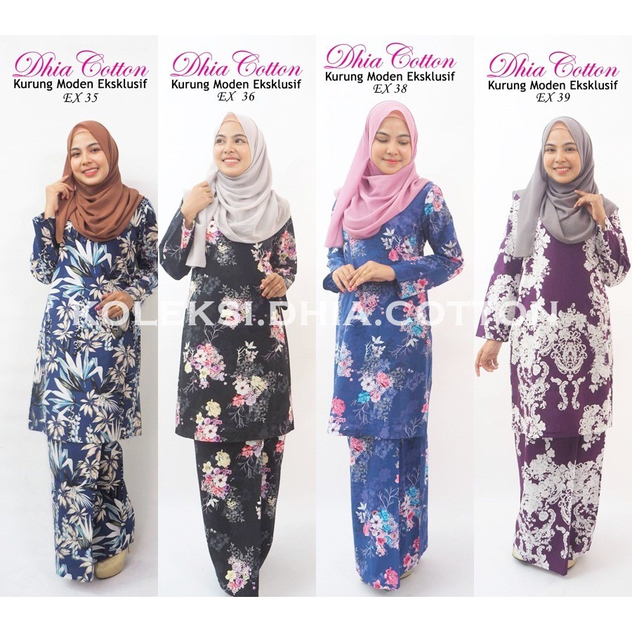  DHIA  COTTON  2 KOD EX BAJU  KURUNG  MODEN EXCLUSIVE DHIA  