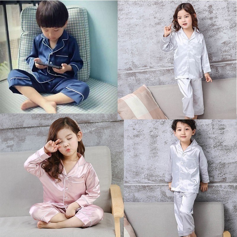 Baby Kids Comfortable Clothes Home Service Cotton Long Sleeved