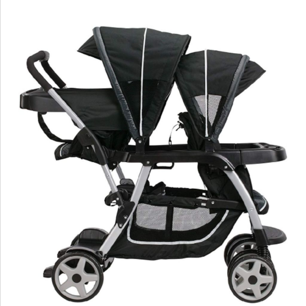 Imported Brand New Authentic Graco Ready2grow Click Connect Lx Baby Stroller Gotham Twins Kids Double Stroller Shopee Singapore