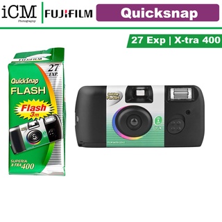 Fujifilm QuickSnap Flash Superia X-TRA 400 Disposable Camera Single Use Camera with Flash - 27 Exposures