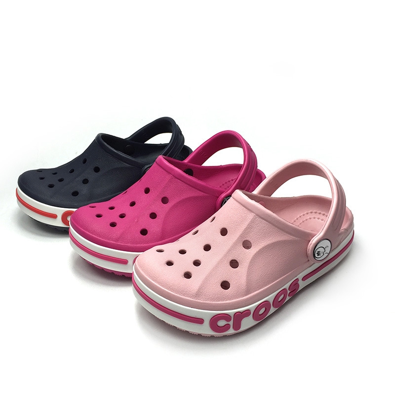 Crocs Card Luo Child Hole Shoes Pu Leather Shoes Shopee