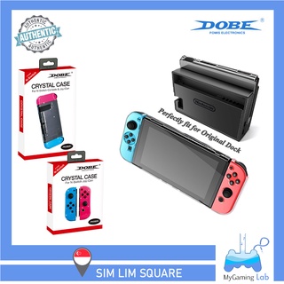 [SG Wholesaler] DOBE Nintendo Switch Console & Joy-Con Crystal Case / Transparent Hard Casing For Switch Gen1 & Gen2