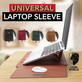 [SG] Macbook Air / Pro M2 M1 PU Leather Sleeve with Pouch - 4 in 1 Universal 13/14 Inch Laptop Case Casing Cover