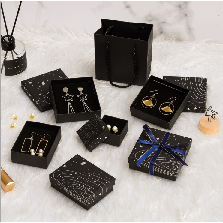Silver hot jewelry box packing box Bracelet box earring box Ring Box