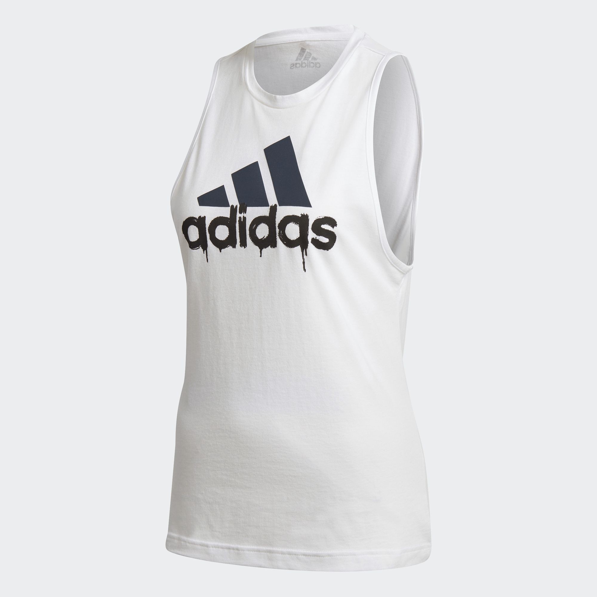 adidas white tank