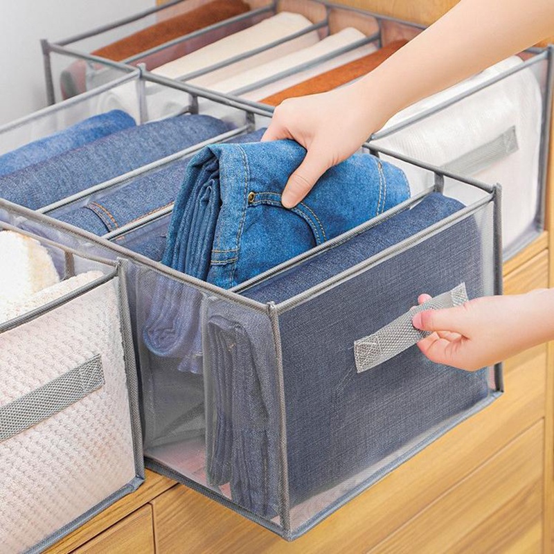 Jeans storage boxes Closet Organizer Foldable Underwear Organizers