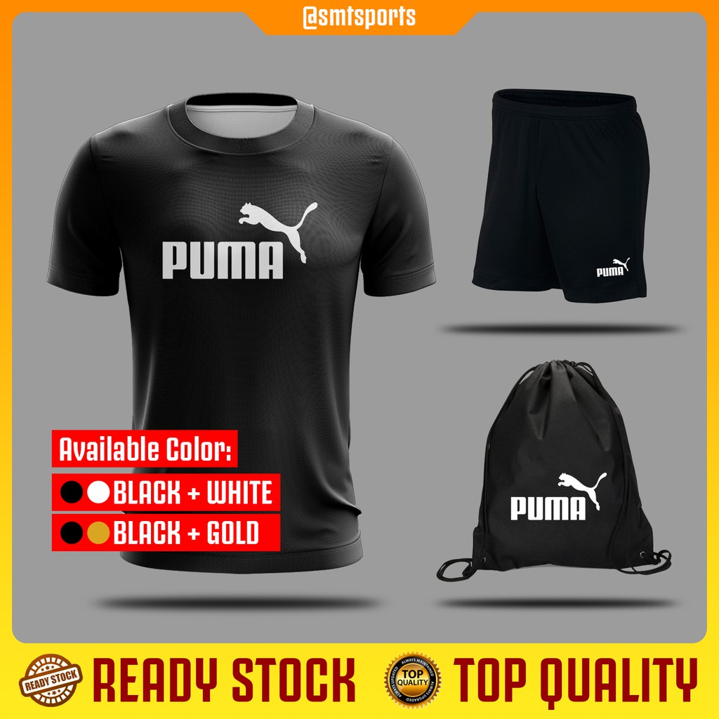 COMBO] Puma Jersey + Shorts + Bag 